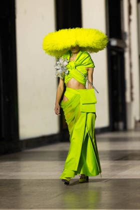 Model lors du défilé Germanier, Collection Haute Couture Printemps Eté 2026 lors de la Fashion Week de Paris fashion week PFW le 29 janvier 2026 Thibault Duboucher Bestimage Germanier fashion show, Spring Summer 2026 Haute Couture Collection during Paris Fashion Week PFW on 29 January 2026 Paris France  Copyright: xThibaultxDuboucherx xBestimagexThibaultxDuboucherx xBestimagex