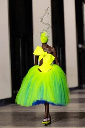 Model lors du défilé Germanier, Collection Haute Couture Printemps Eté 2026 lors de la Fashion Week de Paris fashion week PFW le 29 janvier 2026 Thibault Duboucher Bestimage Germanier fashion show, Spring Summer 2026 Haute Couture Collection during Paris Fashion Week PFW on 29 January 2026 Paris France  Copyright: xThibaultxDuboucherx xBestimagexThibaultxDuboucherx xBestimagex