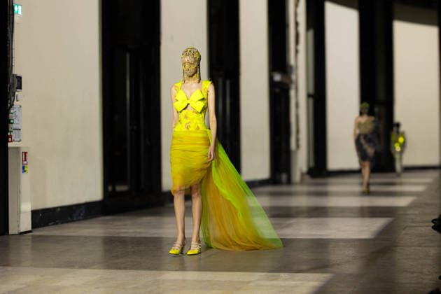 Model lors du défilé Germanier, Collection Haute Couture Printemps Eté 2026 lors de la Fashion Week de Paris fashion week PFW le 29 janvier 2026 Thibault Duboucher Bestimage Germanier fashion show, Spring Summer 2026 Haute Couture Collection during Paris Fashion Week PFW on 29 January 2026 Paris France  Copyright: xThibaultxDuboucherx xBestimagexThibaultxDuboucherx xBestimagex