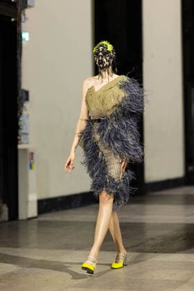 Model lors du défilé Germanier, Collection Haute Couture Printemps Eté 2026 lors de la Fashion Week de Paris fashion week PFW le 29 janvier 2026 Thibault Duboucher Bestimage Germanier fashion show, Spring Summer 2026 Haute Couture Collection during Paris Fashion Week PFW on 29 January 2026 Paris France  Copyright: xThibaultxDuboucherx xBestimagexThibaultxDuboucherx xBestimagex