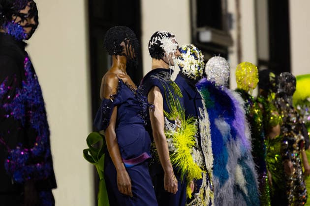 Model lors du défilé Germanier, Collection Haute Couture Printemps Eté 2026 lors de la Fashion Week de Paris fashion week PFW le 29 janvier 2026 Thibault Duboucher Bestimage Germanier fashion show, Spring Summer 2026 Haute Couture Collection during Paris Fashion Week PFW on 29 January 2026 Paris France  Copyright: xThibaultxDuboucherx xBestimagexThibaultxDuboucherx xBestimagex