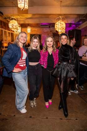 Eva Mona Rodekirchen, Eva Bloss, Regina Halmich and Marina Hoermanseder as guests at the launch of Natascha Ochsenknechts Wondermom podcast at Fabrik 23 in Berlin on 29 01 2026 Berlin Germany