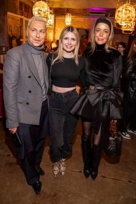 Dawid Tomaszewski, Eva Bloss and Marina Hoermanseder as guests at the launch of Natascha Ochsenknechts Wondermom podcast at Fabrik 23 in Berlin on 29 01 2026 Berlin Germany