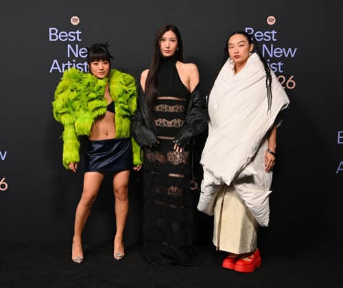 Spotify™s 2026 Best New Artist Party HUNTR X, Rei Ami, Ejae and Audrey Nuna arriving to Spotify™s 2026 Best New Artist Party held at The Lot on January 29, 2026 in Los Angeles, Ca. Los Angeles The Lot California USA Copyright: xTammiexArroyox xAFF-USA.comx