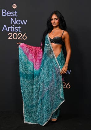 Spotify™s 2026 Best New Artist Party Rhea Raj arriving to Spotify™s 2026 Best New Artist Party held at The Lot on January 29, 2026 in Los Angeles, Ca. Los Angeles The Lot California USA Copyright: xTammiexArroyox xAFF-USA.comx
