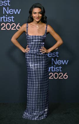 Olivia Dean arrives for Spotify s 2026 Best New Artist Party at The Lot at Formosa in West Hollywood, California on Thursday, January 29, 2026.  LAP20260129706 CHRISxCHEW