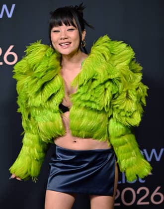 Kpop Demon Hunters Huntr x singer Rei Ami arrives for Spotify s 2026 Best New Artist Party at The Lot at Formosa in West Hollywood, California on Thursday, January 29, 2026.  LAP20260129741 CHRISxCHEW