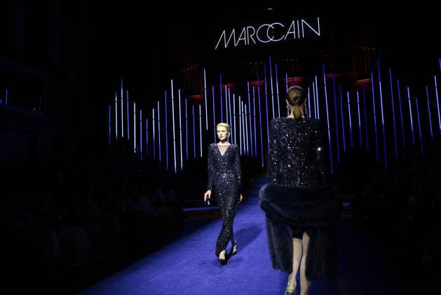 Models at the Marc Cain ECHO of now fashion show on 30 01 2026 at the Funkhaus in Berlin Marc Cain Fashion Show in Berlin