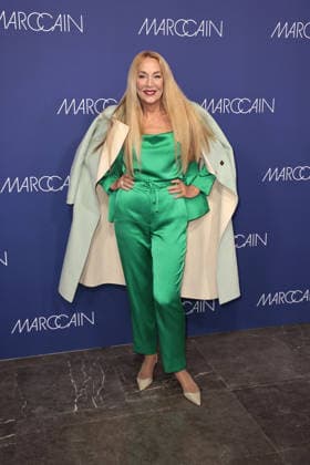 Jerry Hall at the Marc Cain ECHO of now fashion show on 30 01 2026 at the Funkhaus in Berlin Marc Cain Fashion Show in Berlin