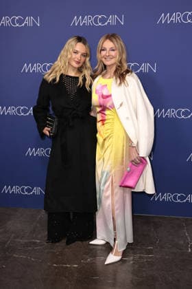 Nele Ludowig and Frauke Ludowig at the Marc Cain ECHO of now fashion show on 30 01 2026 at the Funkhaus in Berlin Marc Cain Fashion Show in Berlin