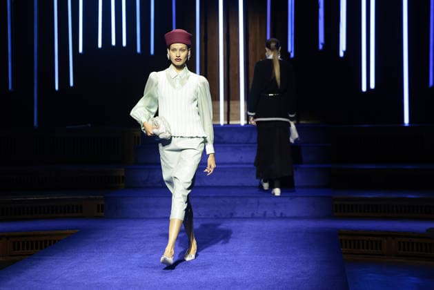 Models at the Marc Cain ECHO of now fashion show on 30 01 2026 at the Funkhaus in Berlin Marc Cain Fashion Show in Berlin