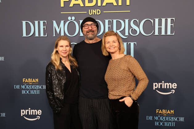 Tanja Schleiff, Tbi Baumann and Annette Frier at the öFabian und Die moerderische Hochzeit Amazon Prime movie premiere on 30 01 2026 in Cologne Bastian Pastewkas Fabian und Die moerderische Hochzeit Amazon Prime movie premiere in Cologne