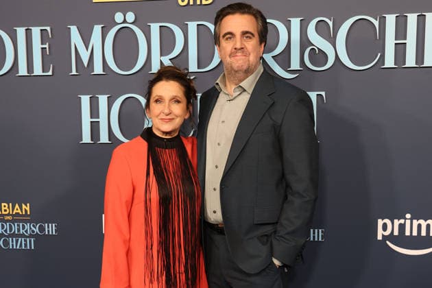 Barbara Philipp and Bastian Pastewka at the öFabian und Die moerderische Hochzeit Amazon Prime movie premiere on 30 01 2026 in Cologne Bastian Pastewkas Fabian und Die moerderische Hochzeit Amazon Prime movie premiere in Cologne