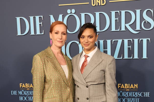 Nicole Beutler and Taneshia Abt at the öFabian und Die moerderische Hochzeit Amazon Prime movie premiere on 30 01 2026 in Cologne Bastian Pastewkas Fabian und Die moerderische Hochzeit Amazon Prime movie premiere in Cologne