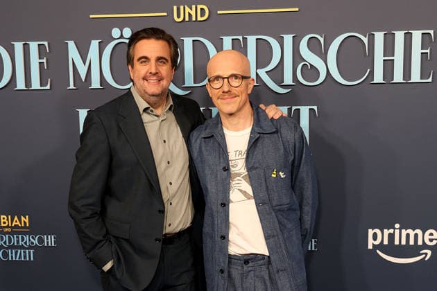 Bastian Pastewkaand director Markus Sehr at the öFabian und Die moerderische Hochzeit Amazon Prime movie premiere on 30 01 2026 in Cologne Bastian Pastewkas Fabian und Die moerderische Hochzeit Amazon Prime movie premiere in Cologne