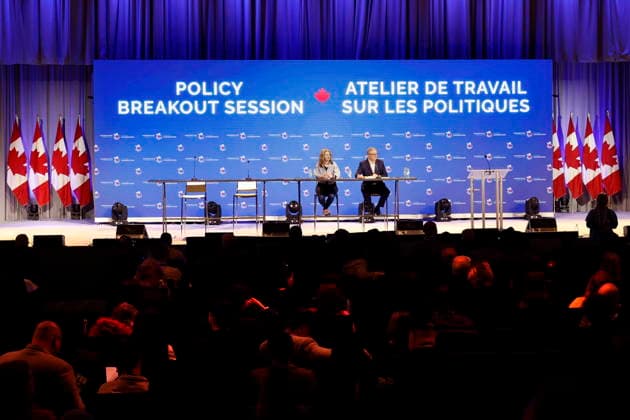 January 30, 2026, Calgary, Ab, Canada: Conservative party holds its national convention in Calgary, Alta., Friday, Jan. 30, 2026. Conservative Leader Pierre Poilievre s fate will be put to delegates during the convention. Calgary Canada  - ZUMAc35_ 20260130_zaf_c35_037 Copyright: xLarryxMacdougalx
