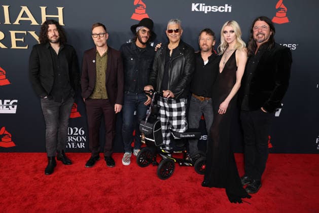 MusiCares 2026 Person of the Year Honoring Mariah Carey Ilan Rubin, Nate Mendel, Rami Jaffee, Pat Smear, Chris Shiflett, Taylor Momsen and Dave Grohl at the MusiCares 2026 Person of the Year Honoring Mariah Carey held at the Los Angeles Convention Center South Hall on January 30, 2026 in Los Angeles, California, United States., Credit:Xavier Collin Avalon USA, Los Angeles Copyright: xXavierxCollinx xAvalonx 1070737099