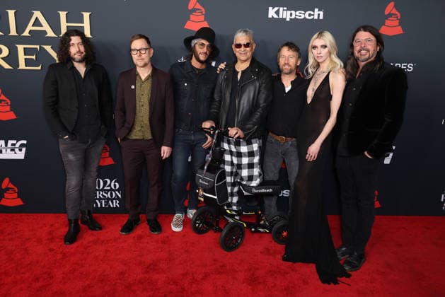 MusiCares 2026 Person of the Year Honoring Mariah Carey Ilan Rubin, Nate Mendel, Rami Jaffee, Pat Smear, Chris Shiflett, Taylor Momsen and Dave Grohl at the MusiCares 2026 Person of the Year Honoring Mariah Carey held at the Los Angeles Convention Center South Hall on January 30, 2026 in Los Angeles, California, United States., Credit:Xavier Collin Avalon USA, Los Angeles Copyright: xXavierxCollinx xAvalonx 1070737847