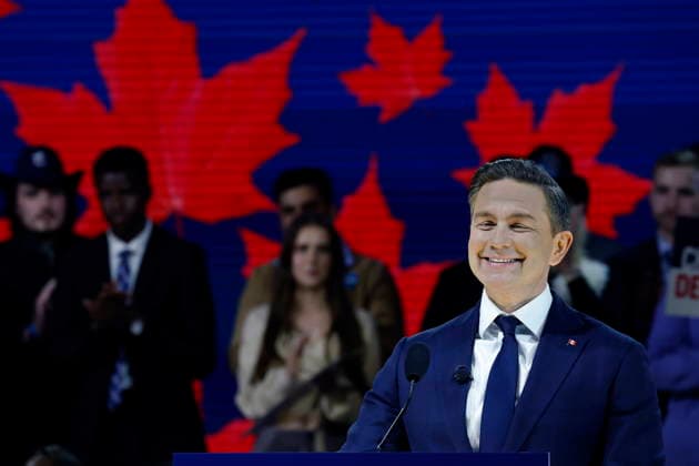 January 30, 2026, Calgary, Ab, Canada: Conservative Party Leader Pierre Poilievre, delivers his keynote address at the party s national convention in Calgary, Friday, Jan. 30, 2026. Calgary Canada  - ZUMAc35_ 20260130_zaf_c35_070 Copyright: xLarryxMacdougalx