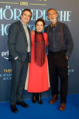 Bastian Pastewka, Barbara Philipp and Ercan Durmaz at the premiere of the Amazon Prime Video film Fabian und die mörderische Hochzeit at Cinenova Cologne, 30 01 2026 Foto:xR.xSchmiegeltx xFuturexImagex hochzeit_6111
