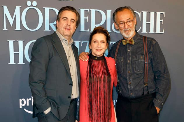 Bastian Pastewka, Barbara Philipp and Ercan Durmaz at the premiere of the Amazon Prime Video film Fabian und die mörderische Hochzeit at Cinenova Cologne, 30 01 2026 Foto:xR.xSchmiegeltx xFuturexImagex hochzeit_6112