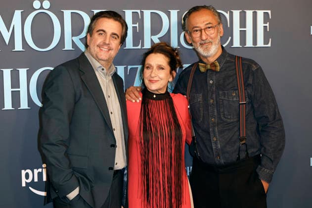 Bastian Pastewka, Barbara Philipp and Ercan Durmaz at the premiere of the Amazon Prime Video film Fabian und die mörderische Hochzeit at Cinenova Cologne, 30 01 2026 Foto:xR.xSchmiegeltx xFuturexImagex hochzeit_6113