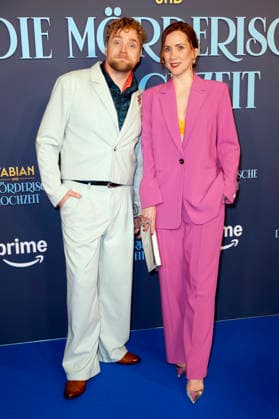 Knud Riepen and Lena Dörrie at the premiere of the Amazon Prime Video film Fabian und die mörderische Hochzeit at Cinenova Cologne, 30 01 2026 Foto:xR.xSchmiegeltx xFuturexImagex hochzeit_6179