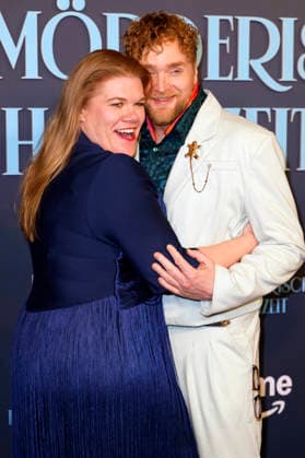 Gisa Flake and Knud Riepen at the premiere of the Amazon Prime Video film Fabian und die mörderische Hochzeit at Cinenova Cologne, 30 01 2026 Foto:xR.xSchmiegeltx xFuturexImagex hochzeit_6186