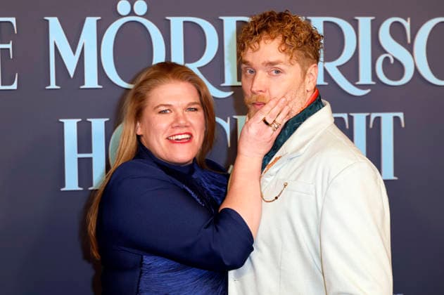 Gisa Flake and Knud Riepen at the premiere of the Amazon Prime Video film Fabian und die mörderische Hochzeit at Cinenova Cologne, 30 01 2026 Foto:xR.xSchmiegeltx xFuturexImagex hochzeit_6188
