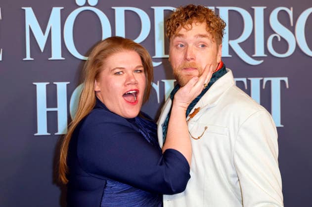 Gisa Flake and Knud Riepen at the premiere of the Amazon Prime Video film Fabian und die mörderische Hochzeit at Cinenova Cologne, 30 01 2026 Foto:xR.xSchmiegeltx xFuturexImagex hochzeit_6189