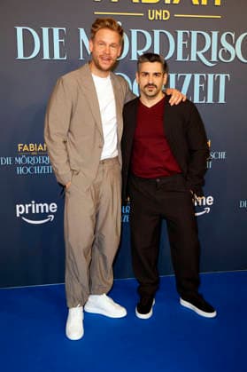 Frederic Heidorn and Daniel Rodic at the premiere of the Amazon Prime Video film Fabian und die mörderische Hochzeit at Cinenova Cologne, 30 01 2026 Foto:xR.xSchmiegeltx xFuturexImagex hochzeit_6204