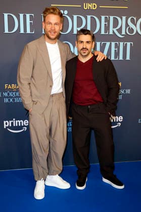 Frederic Heidorn and Daniel Rodic at the premiere of the Amazon Prime Video film Fabian und die mörderische Hochzeit at Cinenova Cologne, 30 01 2026 Foto:xR.xSchmiegeltx xFuturexImagex hochzeit_6205