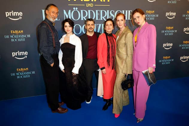 Ercan Durmaz, Tamara Romera Gines, Daniel Rodic, Barbara Philipp, Nicole Beutler and Lena Dörrie at the premiere of the Amazon Prime Video film Fabian und die mörderische Hochzeit at Cinenova Cologne, 30 01 2026 Foto:xR.xSchmiegeltx xFuturexImagex hochzeit_6210