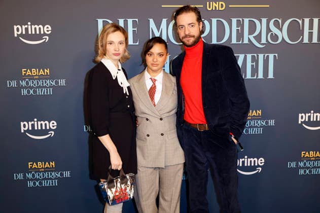 Marta Kizyma, Taneshia Abt and Fridolin Sandmeyer at the premiere of the Amazon Prime Video film Fabian und die mörderische Hochzeit at Cinenova Cologne, 30 01 2026 Foto:xR.xSchmiegeltx xFuturexImagex hochzeit_6215