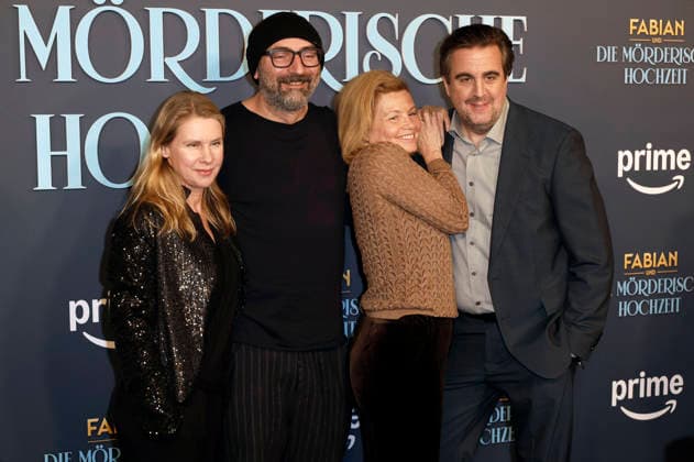 Tanja Schleiff, Tobias Baumann, Annette Frier and Bastian Pastewka at the premiere of the Amazon Prime Video film Fabian und die mörderische Hochzeit at Cinenova Cologne, 30 01 2026 Foto:xR.xSchmiegeltx xFuturexImagex hochzeit_6229