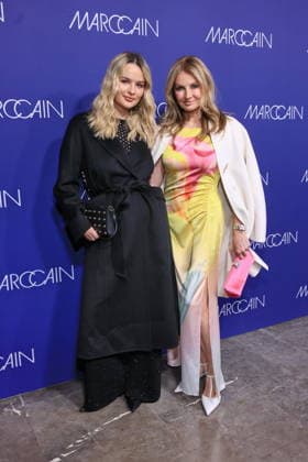 30 01 2026, Nele Roeffen and Frauke Ludowig at the Marc Cain Fashion Show, Funkhaus Berlin, Berlin, Berlin Berlin