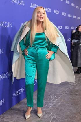 Jerry Hall at the Marc Cain Fashion Show, Funkhaus Berlin, Berlin, Berlin Berlin