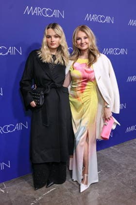 30 01 2026, Nele Roeffen and Frauke Ludowig at the Marc Cain Fashion Show, Funkhaus Berlin, Berlin, Berlin Berlin