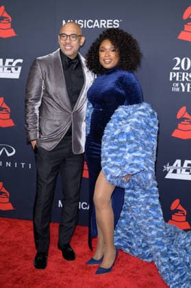 MusiCares 2026 Person of the Year Gala - Los Angeles, USA LOS ANGELES, USA. January 30, 2026: Jennifer Hudson & Harvey Mason Jr., CEO of The Recording Academy at the MusiCares 2026 Person of the Year Gala. Los Angeles CA USA  Copyright: xPaulxSmith Featureflashx