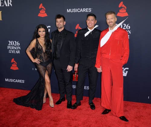 MusiCares 2026 Person of the Year Gala - Los Angeles, USA LOS ANGELES, USA. January 30, 2026: Kirstin Maldonado, Ben Hausdorff, Mark Hoying & Scott Hoying at the MusiCares 2026 Person of the Year Gala. Los Angeles CA USA  Copyright: xPaulxSmith Featureflashx