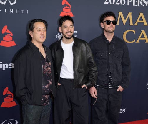 MusiCares 2026 Person of the Year Gala - Los Angeles, USA LOS ANGELES, USA. January 30, 2026: Joe Hahn, Mike Shinoda, Colin Brittain of Linkin Park at the MusiCares 2026 Person of the Year Gala. Los Angeles CA USA  Copyright: xPaulxSmith Featureflashx