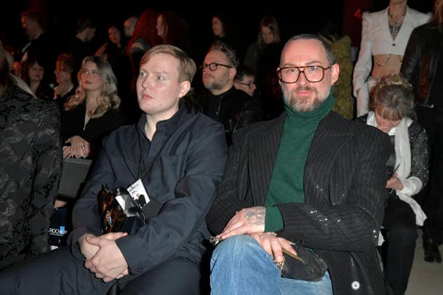 Danny Reinke and Marcel Ostertag at the Kilian Kerner fashion show at Berlin Fashion Week A W 2026 at NLND Neuland Berlin Berlin, 30 01 2026 Foto:xM.xBehrensx xFuturexImagex kerner_6137