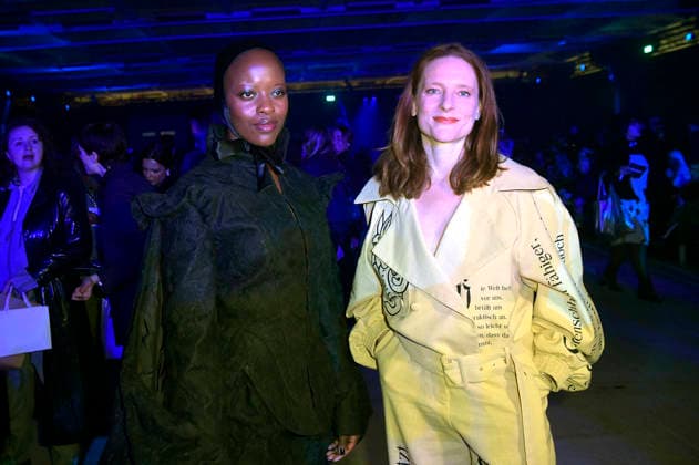 Florence Kasumba and Anne Ratte Polle at the Danny Reinke Fashion Show at Berlin Fashion Week A W 2026 at NLND Neuland Berlin Berlin, 30 01 2026 Foto:xM.xBehrensx xFuturexImagex reinke_6114