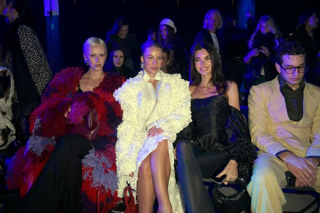 Celine Bethmann and Noah Levi at the Danny Reinke Fashion Show at Berlin Fashion Week A W 2026 at NLND Neuland Berlin Berlin, 30 01 2026 Foto:xM.xBehrensx xFuturexImagex reinke_6119