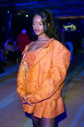 Melodie Simina at the Danny Reinke Fashion Show at Berlin Fashion Week A W 2026 at NLND Neuland Berlin Berlin, 30 01 2026 Foto:xM.xBehrensx xFuturexImagex reinke_6123