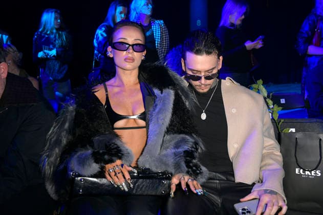 Alicia Costa Pinheiro and Chacho at the Danny Reinke Fashion Show at Berlin Fashion Week A W 2026 at NLND Neuland Berlin Berlin, 30 01 2026 Foto:xM.xBehrensx xFuturexImagex reinke_6134