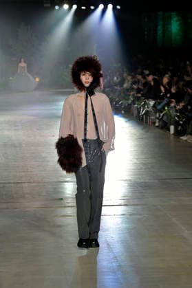 Model at the Danny Reinke Fashion Show at Berlin Fashion Week A W 2026 at NLND Neuland Berlin Berlin, 30 01 2026 Foto:xM.xBehrensx xFuturexImagex reinke_6139