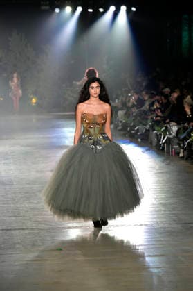 Model at the Danny Reinke Fashion Show at Berlin Fashion Week A W 2026 at NLND Neuland Berlin Berlin, 30 01 2026 Foto:xM.xBehrensx xFuturexImagex reinke_6140