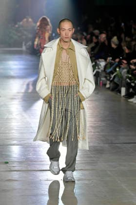 Model at the Danny Reinke Fashion Show at Berlin Fashion Week A W 2026 at NLND Neuland Berlin Berlin, 30 01 2026 Foto:xM.xBehrensx xFuturexImagex reinke_6144