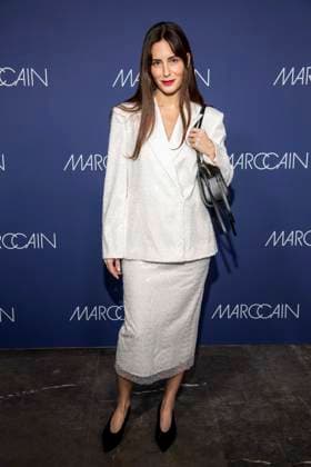 Gala Gonzalez as a guest on the red carpet at the Marc Cain Fashion Show Echo of now at Funkhaus Berlin on 30 01 2028 Berlin Germany
